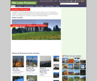 Weloveprovence.fr(Le site des amoureux de la Provence. Tourisme en Provence) Screenshot