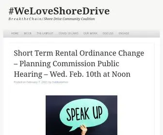 Weloveshoredrive.com(#WeLoveShoreDrive) Screenshot