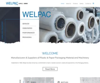 Welpac.co.za(Packaging Company) Screenshot