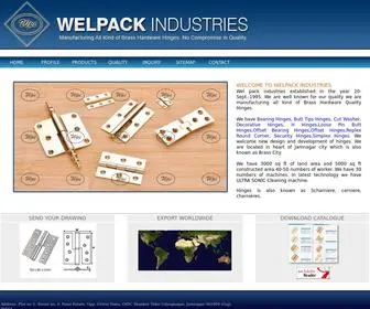 Welpackindustries.com(Hinges Brass) Screenshot