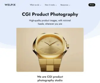 Welpix.com(We are a CGI product photography & 3D product animations studio. Our mission) Screenshot