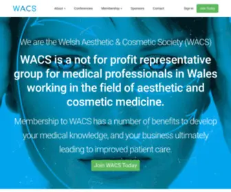 Welshaesthetics.com(Welsh Aesthetics and Cosmetic Society) Screenshot