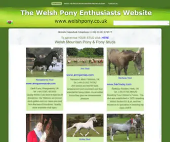 Welshpony.co.uk(The Welsh Pony Enthusiasts Website) Screenshot