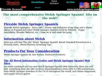 Welshspringers.com(A Welsh Springer Spaniel) Screenshot