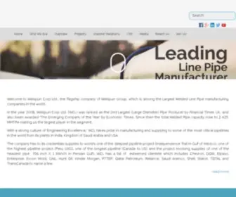 Welspuncorp.com(US$ 2.3 billion Welspun Group) Screenshot