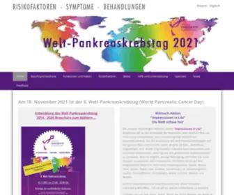 Welt-Pankreaskrebstag.de(Am 17) Screenshot