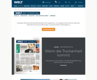 Weltamsonntag.de(Bestellen Sie jetzt Ihre Sonntagszeitung) Screenshot