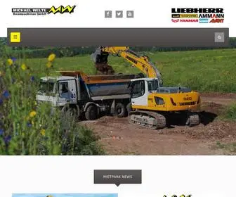 Welte-Baumaschinen.de(Michael Welte Baumaschinen GmbH Umkirch) Screenshot