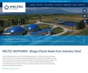 Weltec-Biopower.com(Weltec Biopower) Screenshot