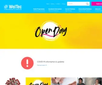 Weltec.ac.nz(WelTec is a tertiary institution offering a range of industry) Screenshot