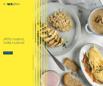 Welthy.es(Menús saludables a domicilio en Barcelona) Screenshot