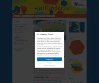 Weltkindertag.de(Willkommen auf unserer Webseite zum Weltkindertag) Screenshot