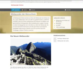 Weltwunder-Online.de(Weltwunder Online) Screenshot