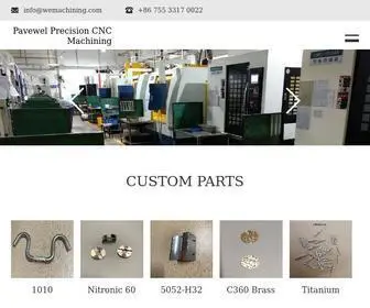 Wemachining.com(Precision CNC Machining) Screenshot