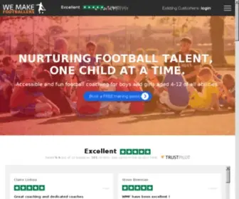 Wemakefootballers.com(We Make Footballers) Screenshot