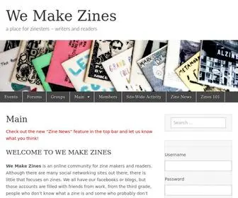 Wemakezines.com(We Make Zines) Screenshot