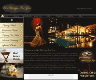 Wemanageforyou.info(Luxury Hotels) Screenshot