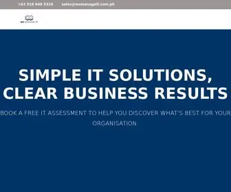 Wemanageit.com.ph(We Manage IT Solutions) Screenshot