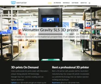 Wematter3D.com(SLS 3D) Screenshot