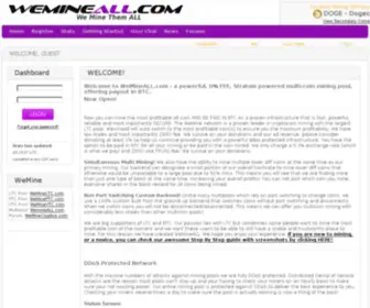 Wemineall.com(Multi Coin Mining Pool) Screenshot