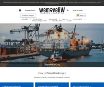 Wemovebw.de(Neumöbellogistik) Screenshot