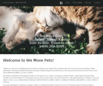 Wemovepets.com(We Move Pets) Screenshot