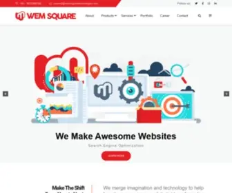 Wemsquaretechnologies.com(Best IT services in Ahmedabad Website Development Apps Development Graphics design Digital Marketing) Screenshot