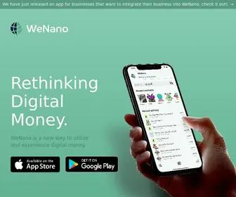 Wenano.net(Rethinking Digital Money) Screenshot