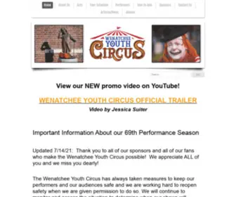 Wenatcheeyouthcircus.com(Wenatcheeyouthcircus) Screenshot