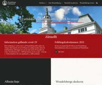 Wendelsberg.se(Folkhögskola) Screenshot