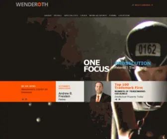 Wenderoth.com(Wenderoth, Lind & Ponack, L.L.P) Screenshot