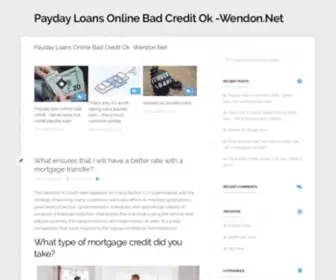 Wendon.net(Qualify For One Of Our Offers For Fast Financing) Screenshot