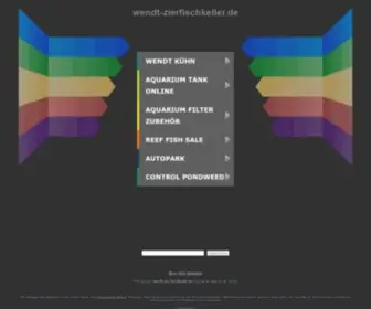 Wendt-Zierfischkeller.de(Aquarium) Screenshot