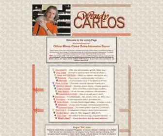 Wendycarlos.com(Wendy Carlos) Screenshot