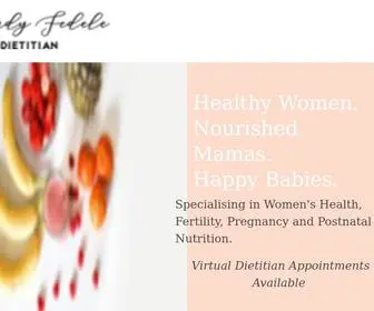 Wendyfedeledietitian.com.au(Fertility Dietitian Melbourne) Screenshot