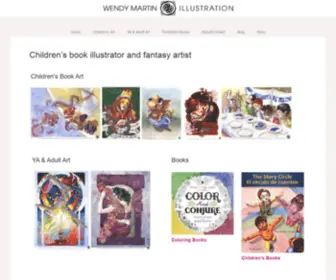 Wendymartinillustration.com(Children's book illustrator and fantasy artist) Screenshot