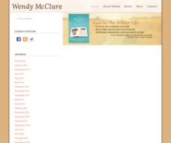 Wendymcclure.net(Author and Professional Obsessive) Screenshot