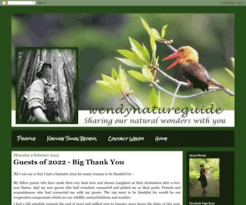 Wendynatureguide.com(Wendy Nature Guide) Screenshot