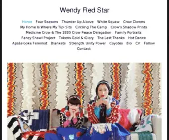 Wendyredstar.com(Wendy Red Star) Screenshot