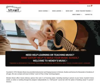 Wendysmusic.com.au(Music Lessons) Screenshot