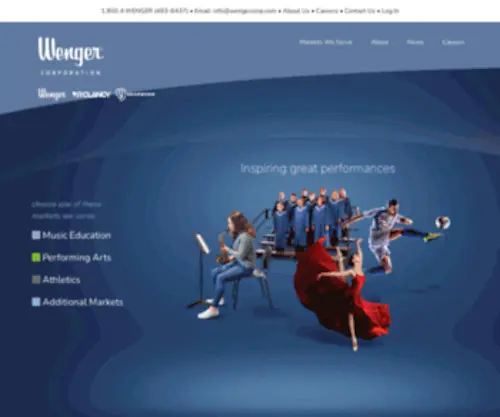 Wengercorp.com(Wenger Corporation) Screenshot