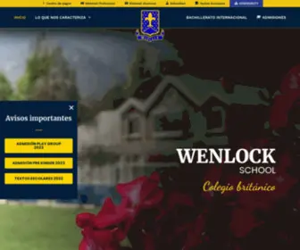 Wenlock.cl(Wenlock School Chile) Screenshot