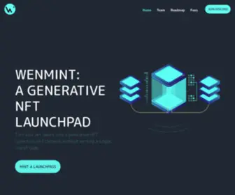 Wenmint.com(A LaunchPad For Generative NFT Projects) Screenshot