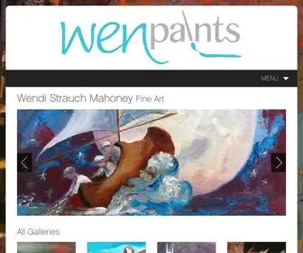 Wenpaints.com(Wendi Strauch Mahoney) Screenshot