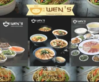 Wensnoodle.com(Wen's Noodle) Screenshot