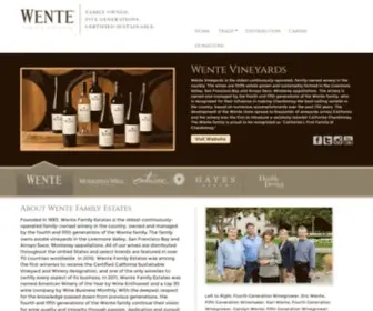 Wentefamilyestates.com(Wente Family Estates) Screenshot