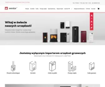 Wentor.pl(Największy w Polsce importer urządzeń grzewczych %) Screenshot