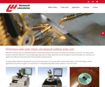 Wentworthlabs.com(Performance wafer probe stations and advanced cantilever probe cards) Screenshot