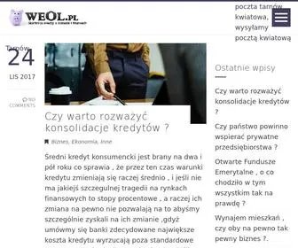 Weol.pl(Skarbnica wiedzy o biznesie i finansach) Screenshot