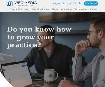 Weomedia.com(Dental Marketing) Screenshot